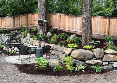 residential project retaining walls on home